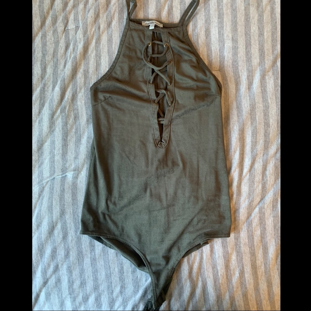 Lace up bodysuit size small